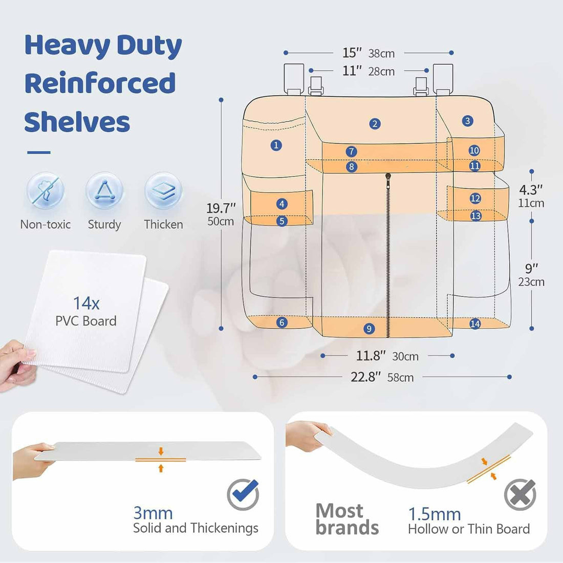 Nursery Storage Rack Suitable For Hanging Diaper