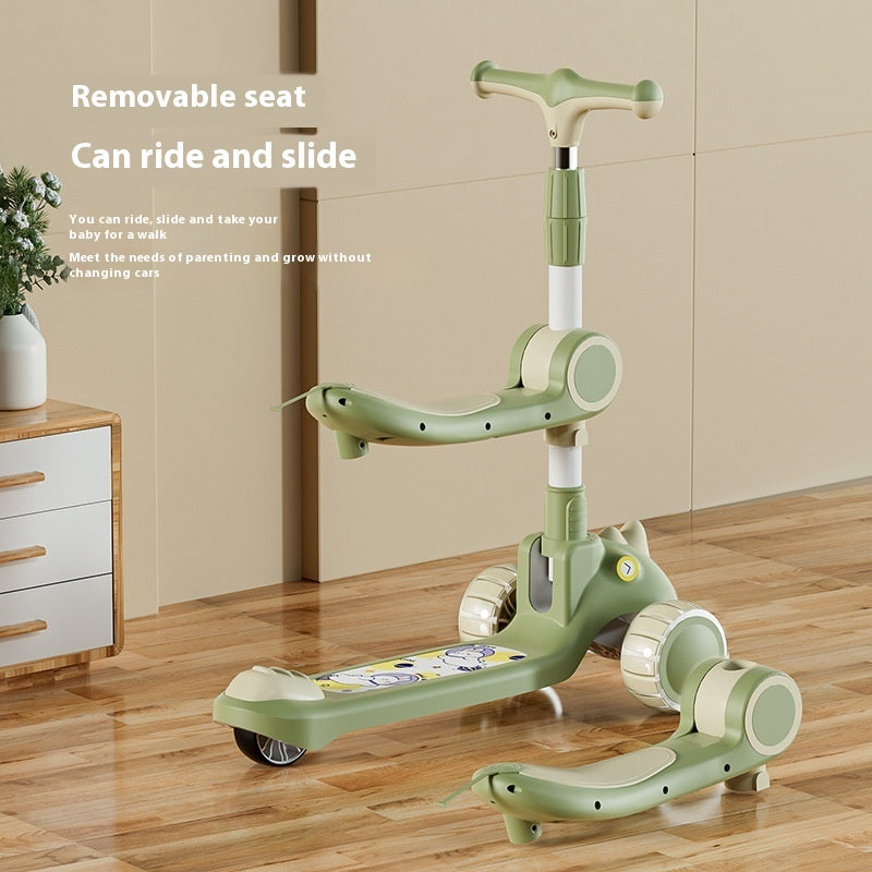 Children Dinosaur Scooter Multi-functional Five-in-one Toy Baby Boys And Girls