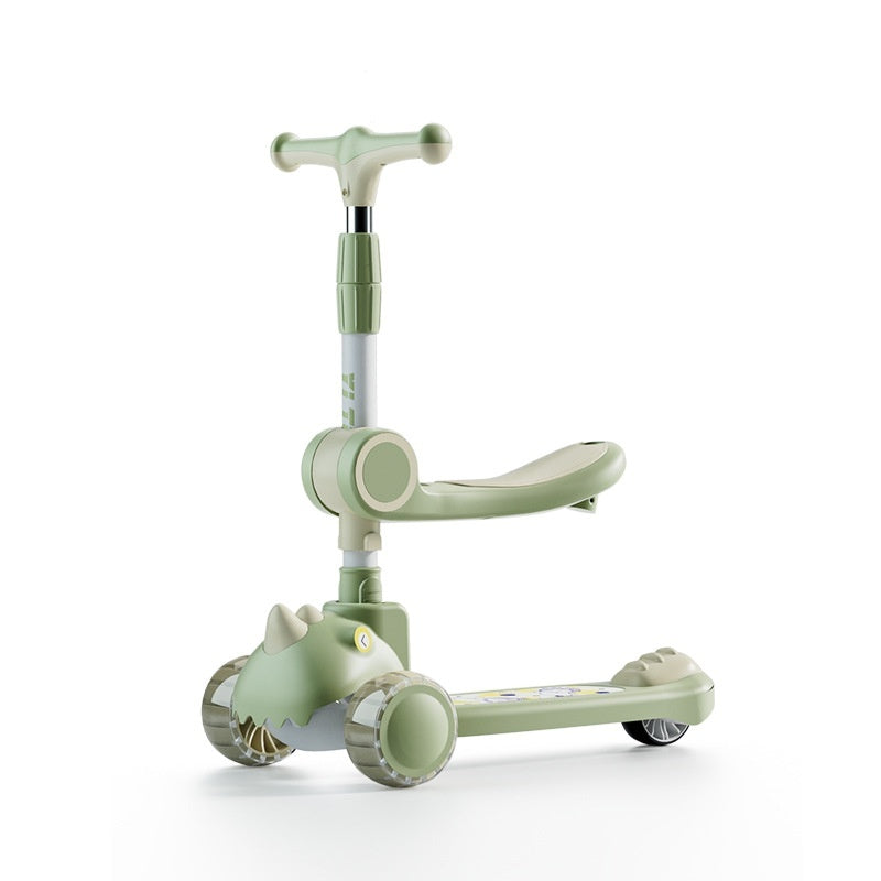 Children Dinosaur Scooter Multi-functional Five-in-one Toy Baby Boys And Girls